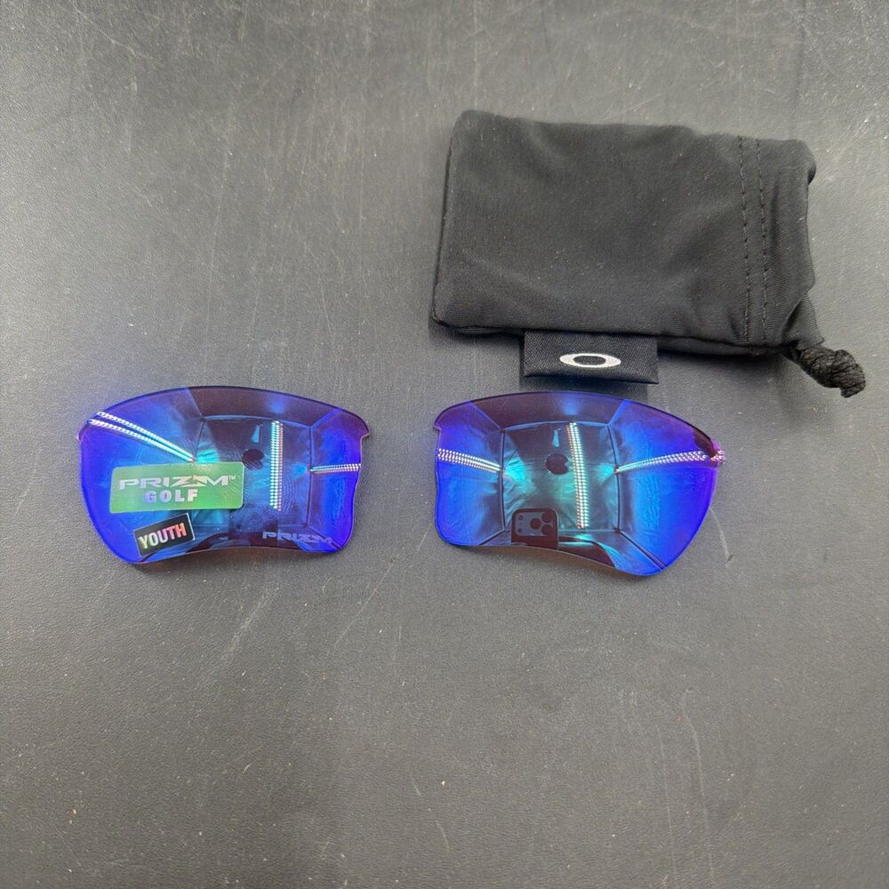 Authentic Oakley Flak 2.0 XL Prizm Golf Youth Blue Mirror Replacement Lenses